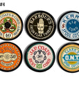 Vintage style decorative cabinet drawer pulls in an antique sewing theme. Knobs in a variety of colorful old seamstress thread spool labels.