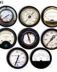 Unique Steam Punk style pressure gauge cupboard door handles