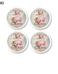 Shabby Distressed French Perfume Dresser Knobs, Paris Chic Drawer Pulls - Set No. 215C22