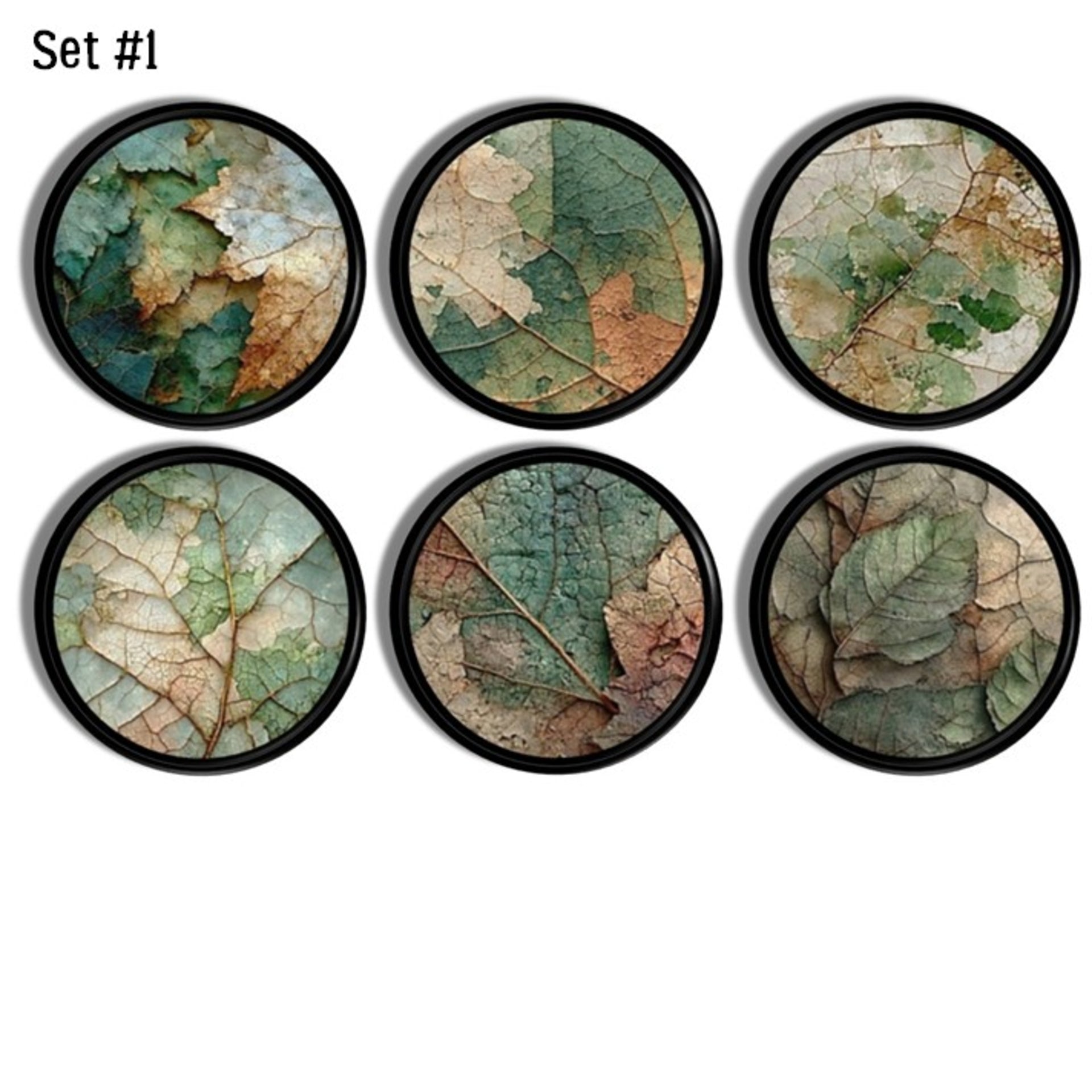 Rustic Textured Look Botanical Leaf Cabinet Knobs & Drawer Pulls Handcrafted 360 Rustic Textured Look Botanical Leaf Cabinet Knobs & Drawer Pulls Handcrafted 360