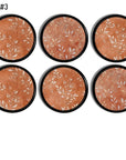 Distressed terracotta inspired cabinet knobs with white botanical leaf designs – nature themed hardware for boho, cottagecore or farmhouse furniture and warm earthy décor.