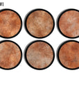 Terracotta cabinet knobs with weathered clay texture designs – rustic boho drawer pull set for warm neutral décor.