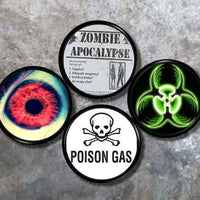 Zombie Apocalypse knobs | Pulls - eye, biohazard, poison