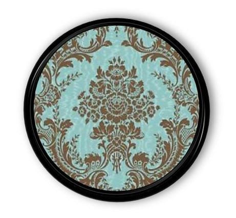 Aged Victorian Damask Drawer Pulls