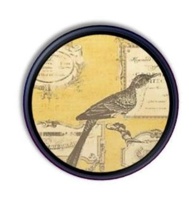 Yellow Gray Garden Sparrow Bird Knobs | Pulls