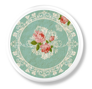 Shabby Chic Vintage FLoral Cabinet Knob