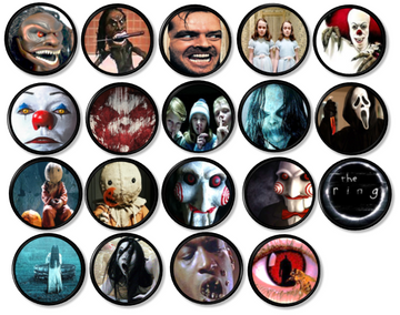 classic horror movie drawer pulls sinister, shining, ring, candyman