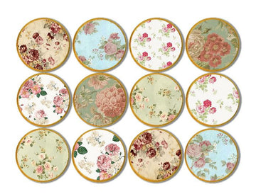 Vintage Inspired Country Cottage Floral knobs