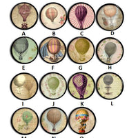 colorful vintage hot air balloon knobs