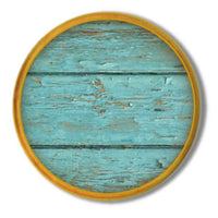 Distressed Teal Blue Wood Shabby Chic Drawer Pull