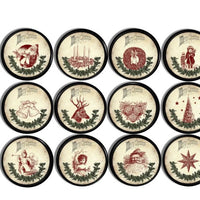 Primitive Christmas Vintage Inspired Knobs | Pulls - No. 815U33