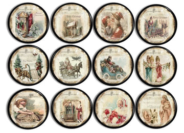 Old Fashioned Christmas Village Knobs | Pulls - No. 815X13