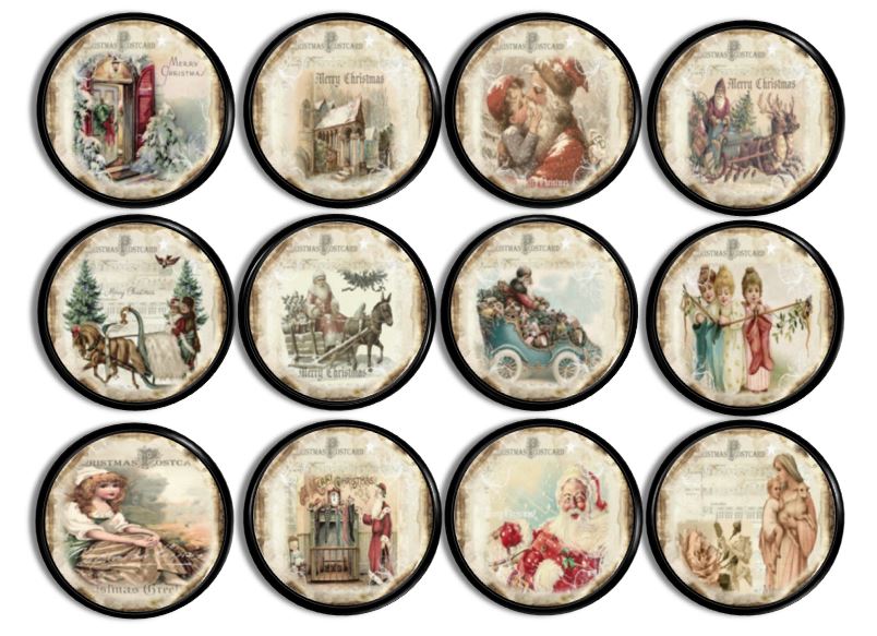 Old Fashioned Christmas Village Knobs | Pulls - No. 815X13