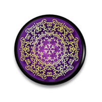 Purple and Gold Bohemian Lace Knobs | Pulls - No. 815R31
