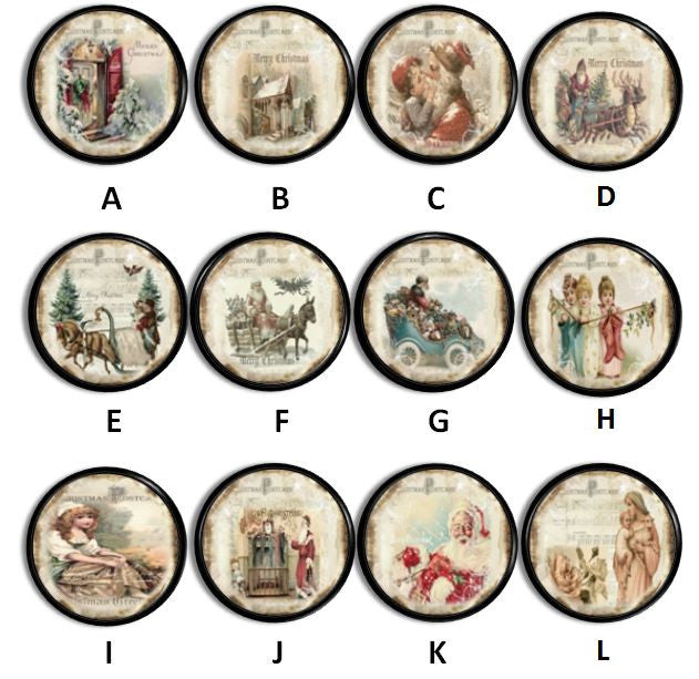 Old Fashioned Christmas Village Knobs | Pulls - No. 815X13 - Handcrafted 360