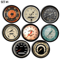 Rustic looking old speedometer furniture handles. Meters are a great look for unique eclectic industrial decor