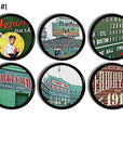 6 historical Fenway Park drawer pulls for Red Sox theme baseball sport bar cabinets, door knobs or drawer handles.