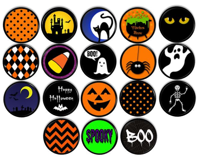 Bright & Cheerful Kid Friendly Halloween Knobs | Pulls - No. 816N23 - Handcrafted 360