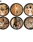 Egypt theme cabinet and furniture drawer pulls. Ancient symbology and Pharaoh dynasty art.