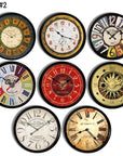 Drawer pulls made by hand in an eclectic mix of colorful old vintage clock, watch and timepieces for Time Travel, Steampunk and Vintge Industrial decor.