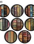 Vintage Book Library Collection Cabinet Knobs, Drawer Pulls - Set No. 417i13
