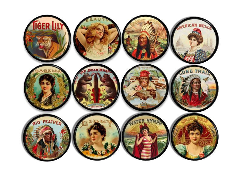 Vintage Cigar Label Knobs | Pulls - No. 815V21