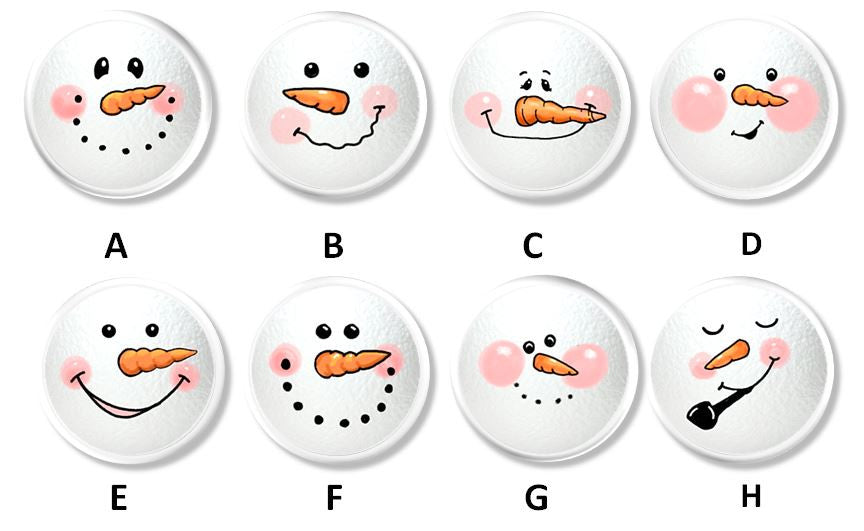 Winter Fun With Happy Snowmen Knobs | Pulls - No. 816M36
